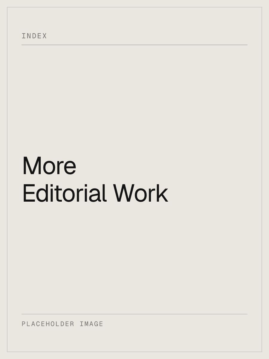 Placeholder art for the “More Editorial Work” card.